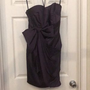 Melissa Sweet plum silk dress
